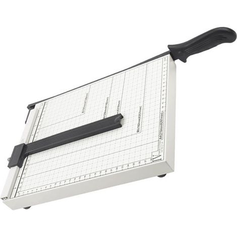 Massicot 30 x 25 cm (12 po) - Robuste et précis - Lame tranchante - Poignée ergonomique - Pour papier photo et cartes (1/5)