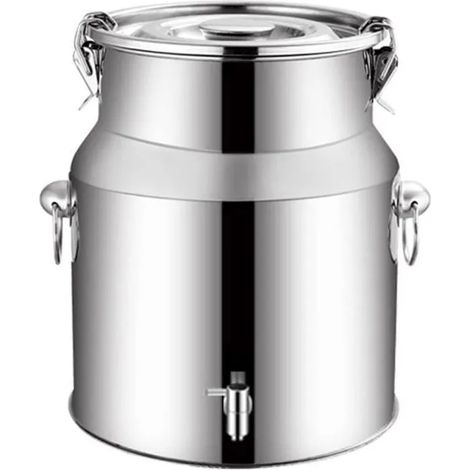 Pot Scellé - 5 L - Acier Inoxydable - Avec Robinet Et Anneau De Transport - Pour Stockage Alimentaire (1/5)