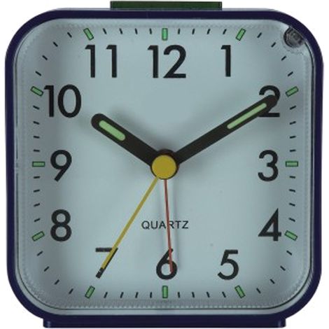 Réveil Analogique À Piles - Silencieux Sans Tic-Tac - Fonction Snooze Et Éclairage - Pour Bureau Chevet Voyage - 1 Pièce (1/5)