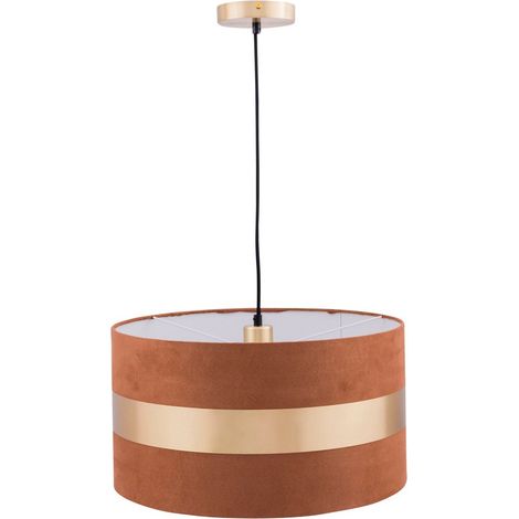 Suspension Luminaire Design Moderne pour Intérieur, Abat-jour 45 x 25 cm, Douille E27 - PANGIVO (1/2)