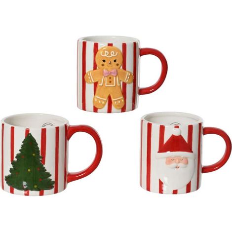 Kitchen Goods Tazza in Ceramica - Fantasie Natalizie - 9x10 cm (1/4)