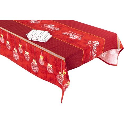 MANTEL + 8 SERVILLETAS ALGODON - 150X250 CM