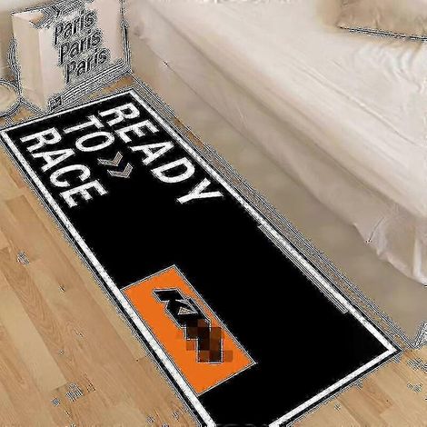 Tapis de moto antidérapant compatible avec la décoration de sol de la maison, tapis de course, taille universelle, compatible avec les motos et les voitures (1/5)