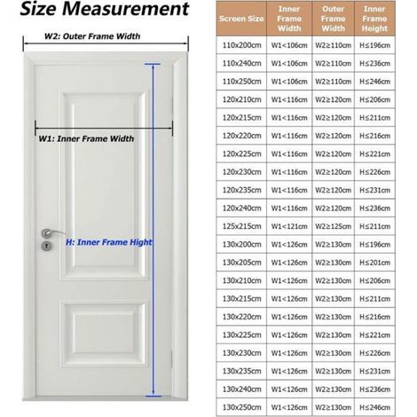 Moustiquaire Magnétique - 120x220 cm - Porte Intérieure - Sans Perçage - 1 Pièce (1/5)