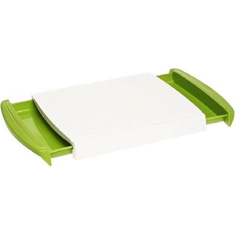 Planche à découper simple avec compartiments de rangement, légère et pratique pour la cuisine. (1/3)