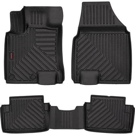 3D-Gummifußmatten für Nissan Qashqai J10 I (Crossover, 2006–2013) – 5 cm Rand