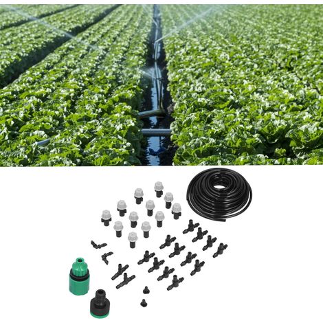Kit d'arrosage de jardin avec buse de pulvérisation et tête de tuyau de 10 mètres (1/5)