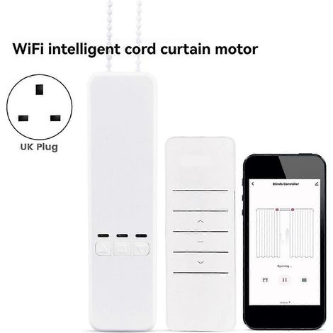 Moteur intelligent WiFi Tuya pour stores enrouleurs électriques à chaînette, prise incluse (1/5)