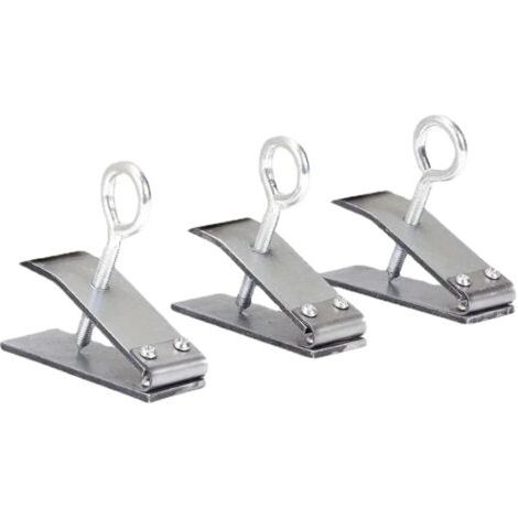 Dispositif de levage de carreaux 1/3 pièces Localisateur de carreaux muraux à réglage en hauteur Outil de maçonnerie Aide au levage et au nivellement des carreaux Fonctionnement simple(Silver 3pcs (1/5)