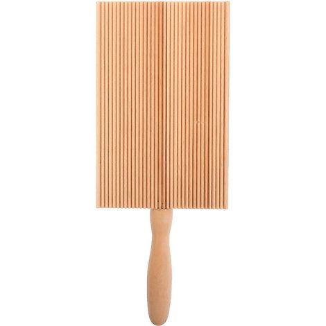 Planche à gnocchis Garganelli pratique en bois (kaki), 1 pièce-21.50X8.50X1.80CM-Khaki