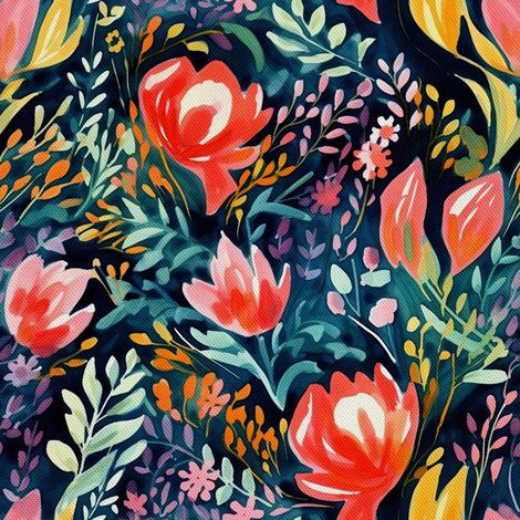 Tela decorativa para exteriores Oxford - Flores - DX2839 (1/5)