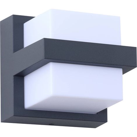 Lindby LED 'Fyra' in Grigio da Alluminio