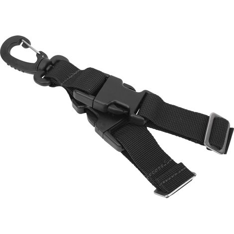 Tauchflossenband mit Schnellverschluss, Aufhängeschlaufe, Ausrüstungsgurt, schwarz (1/5)