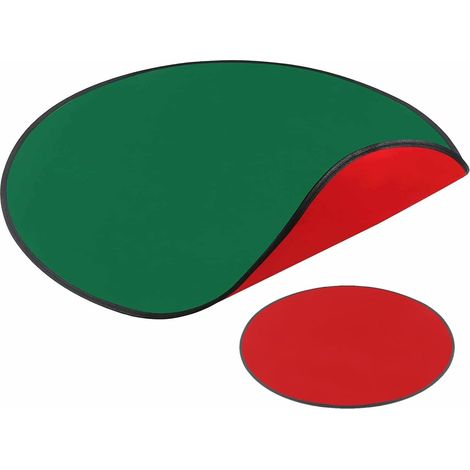 Tapis de sapin de Noël imperméable réversible Tapis de protection de sol rond décoratif Design rouge et vert pour décoration de vacances Protection de sol parfaite pour sapin de Noël pour une (1/5)
