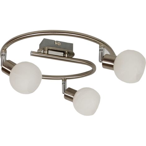 Candellux Alabaster 98-07032 plafoniera 3xG9 cromo bianco