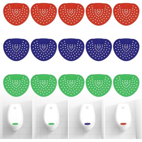 15 Pieces Urinal Screens, Urinal Pellets, Urinal Filter with Perfume, Urinal Desodorizer, Urinal Sieve, Urinal Filter for Hotels, Apartments, Shopping Malls, Schools (1/5)