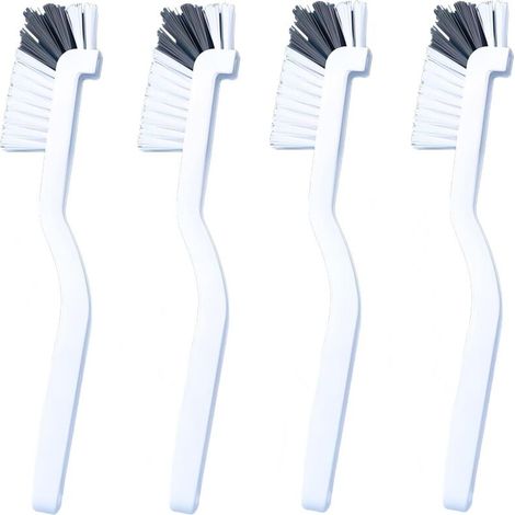 Crevice brush, corner cleaning brush, stiff bristle brush, for sinks/showers/corners, set of 4 (1/4)