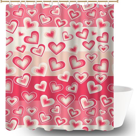 Rideau douche polyester 180x180 avec 12 œillets housse de baignoire pour mobi (1/5)