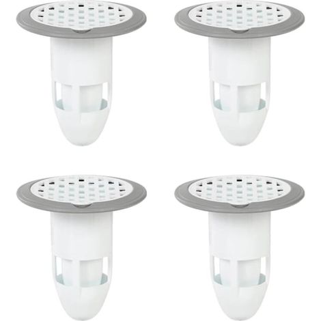 2-teiliges Set Bodenablaufstopfen, geruchsdichte Verbinder, geeignet für Badezimmer, Küche, Toilette, Hotel (Grau) (1/5)