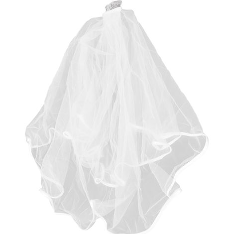 Brautschleier mit Kamm, Hochzeitsaccessoires und Accessoires für Junggesellen-/Junggesellinnenabschiede - TS-51310 (1/5)
