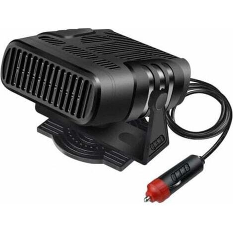 Chauffage de voiture portable 12V 120W Chauffage rapide de voiture Désembuage Plug-in Faible bruit Allume-cigare Dégivreur Rotation à 360 degrés Dissipation thermique AIPERQ
