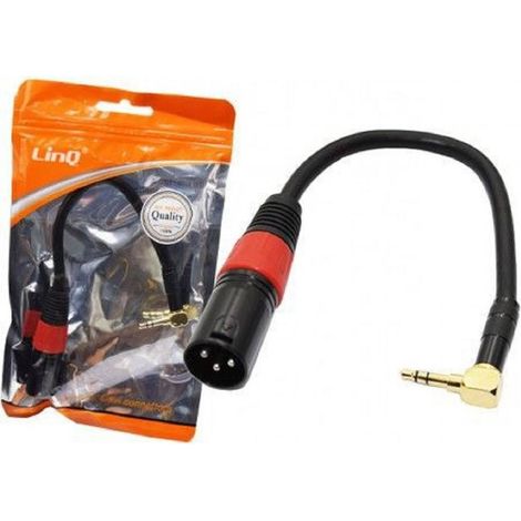 Linq - Cavo Adattatore Audio Da Xlr Maschio A Jack Da 3,5 Mm Maschio Angolato Kl-9223 -