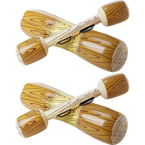 Aufblasbares Floß – 2-teiliges Schwimmkanu mit Sitz und Paddel – Für Pool, Strand, See, Fluss – 140 x 35 cm – 2 Stück (1/5)