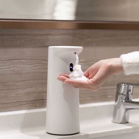 Automatischer Seifenspender, berührungsloser, freihändiger Seifenspender mit Infrarotsensor, IPX4 wasserdichter automatischer Seifenspender für Badezimmer und Küche