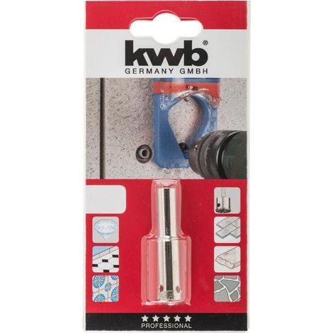 Sierra de corona kwb 499814 diamantada 14 mm profundidad 2,5 cm