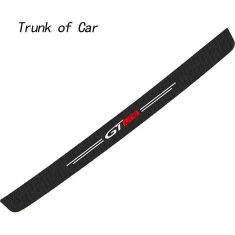(1 pièce) Seuil de porte de voiture autocollant en fibre de carbone,protection anti-rayures et imperméable pour Peugeot 208,308,508,3008 et 5008 GT Line (1/3)