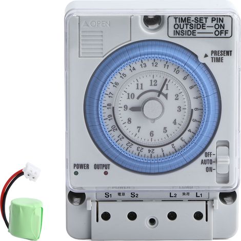 Interrupteur de minuterie, minuterie 100V-240V Économie d'énergie pour les lumières pour le climatiseur pour les machines à café