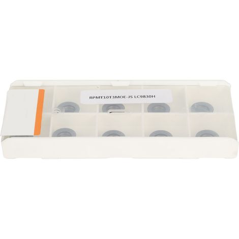 Lot de 10 plaquettes de tournage carbure rondes RPMT10T3MOE-JS pour outil de coupe CNC, fraisage et tour, jeu de lames de précision (1/5)