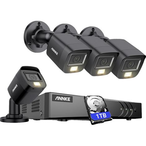 Sistema de videovigilancia, resolución 3K, detección de movimiento inteligente, 1 TB (1/2)