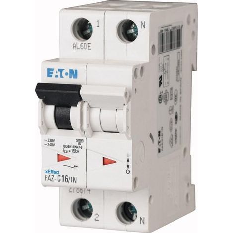 Disjoncteur modulaire 5A 1Np courbe D EATON FAZ-D5/1N