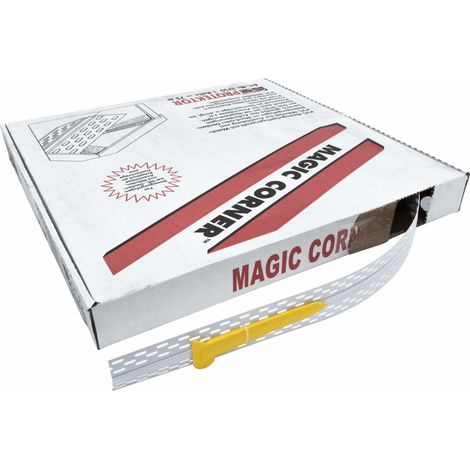 Protektor Magic Corner Bewegungsfugenprofil, weiß Putzprofil Trockenbau für Wand- oder Deckenbereich nach DIN 18181 - 75m Rolle