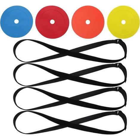 Cible De Foot - Disque D'Entraînement D'Agilité Réactive Avec Sangle De Suspension - Pour Entraînement Sportif Intensif - Lot De 4