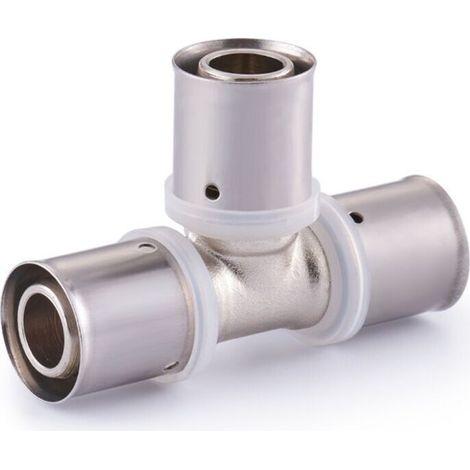 Raccord multicouche,Multicouche à sertir té multiprofil égal Ø20 Accessoires de joints spéciaux pour tuyaux de chauffage par le sol