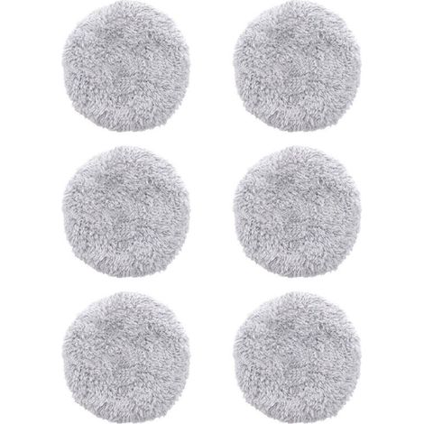 Chiffon De Vadrouille - Microfibre Lavable - Pour Robot Nettoyeur De Vitres - 6 Pièces - Gris (1/5)