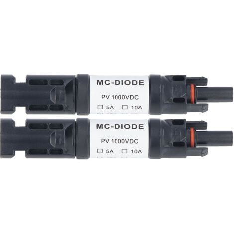 Connecteur solaire PV MC‑20D 1000 V, porte-fusible solaire étanche IP68 pour connexion de panneaux solaires