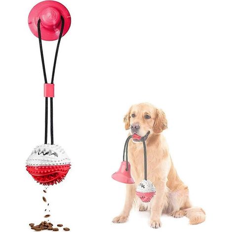 Jouets de dentition pour chiens avec ventouses, jouets à mâcher pour les dents des animaux de compagnie. (1/5)