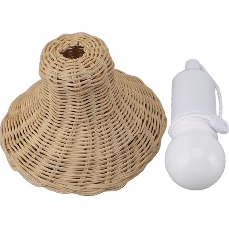 Lampe suspendue en rotin de Style nordique moderne, éclairage suspendu tissé à la main pour chambre d'enfants, accessoires de photographie chez l'habitant A 02 (1/5)