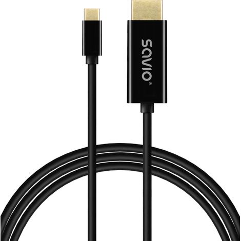 Cable USB Savio CL-190 Negro 1 m