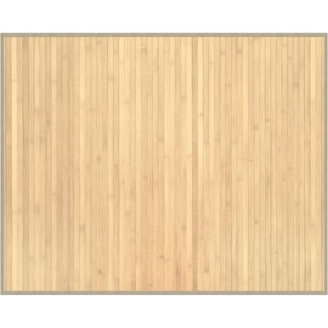 vidaXL Tappeto Rettangolare Natura Chiaro 80x100 cm in Bambù