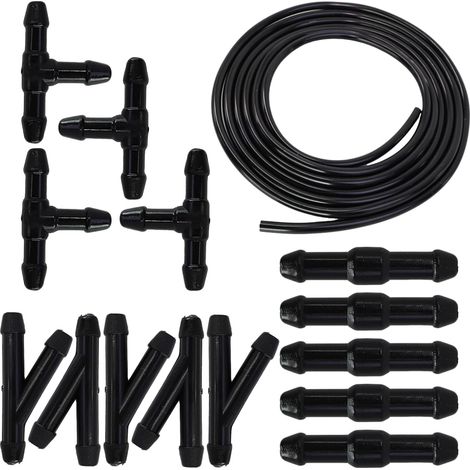 Windscreen Wiper Hose Kit with 15 Hose Fittings Type T/Y/L, Universal Car Windshield Windscreen, Hose Connector for Wiper System, Car Windscreen (1/5)