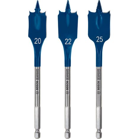 BOSCH SETS DE BROCAS FRESADORAS PLANAS EXPERT SELF CUT SPEED UNIDAD DE EMBALAJE 3 unidades UNIDAD DE EMBALAJE 3 unidades
