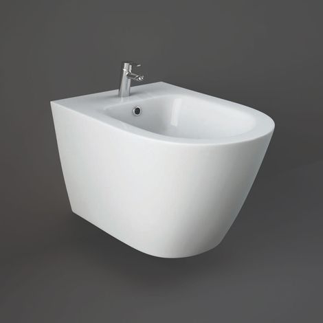 RAK Resort Wall Hung Bidet with Hidden Fixations 520mm Projection - Alpine White