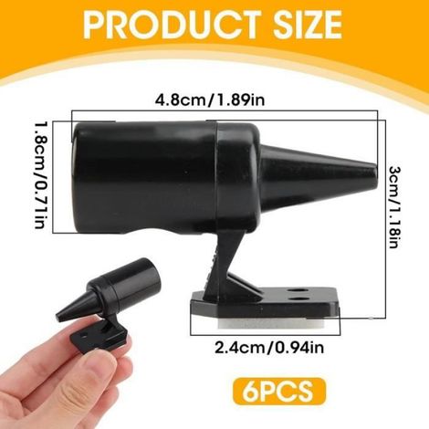 6-Pack sifflet ultrason anti gibier, sifflet anti gibier pour voiture, repulsif sanglier, Effective Ultrasound for Roadside Animals (1/4)