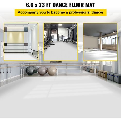 Revêtement Sol PVC 2x7m Tapis Plancher Antidérapant 14m² Lino Piste Protection 1,5mm Protéger Pieds du Glissement Imperméable et Ré… (1/5)