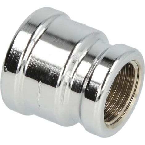 Manchon réduit FF/FF 1/2’’ x 3/8’’ laiton chromé