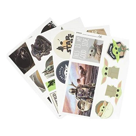 STAR WARS THE MANDALORIAN - THE CHILD ABZIEHBILDER UNISEXE SET D'AUTOCOLLANTS STANDARD, PAPIER, (1/3)